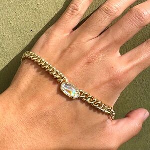 Kendra Scott Gold Iridescent Abalone Pendant Gold Chain Necklace